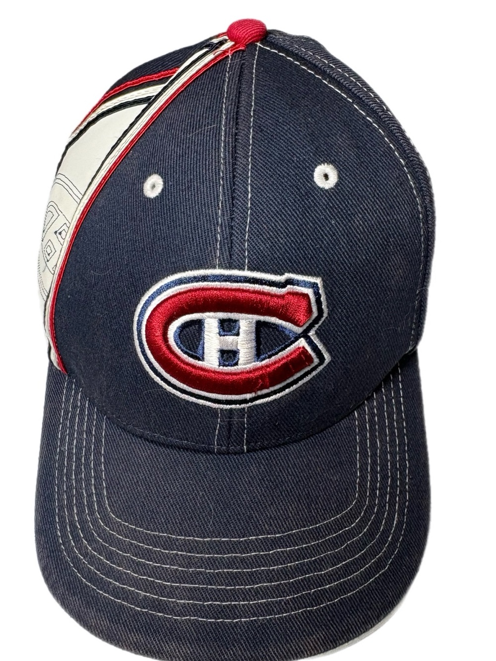 Montreal Canadiens Navy Blue Team Logo Baseball Cap
